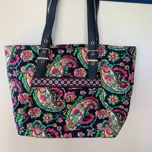VERA BRADLEY BE  COLORFUL TOTE BAG IN PETAL PAISLEY NEW